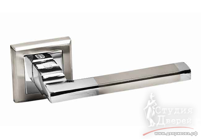 Ручка PALIDORE на квадратной розетке A-220 HH/PC белый никель/ хром